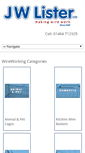 Mobile Screenshot of jwlister.co.uk